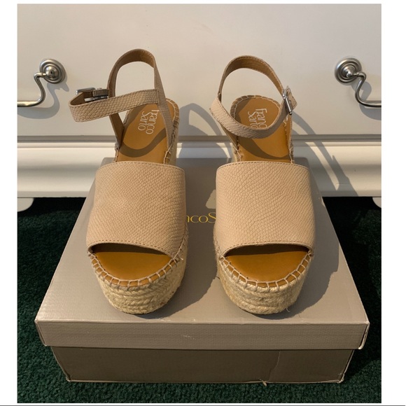 franco sarto takara espadrille wedge sandal